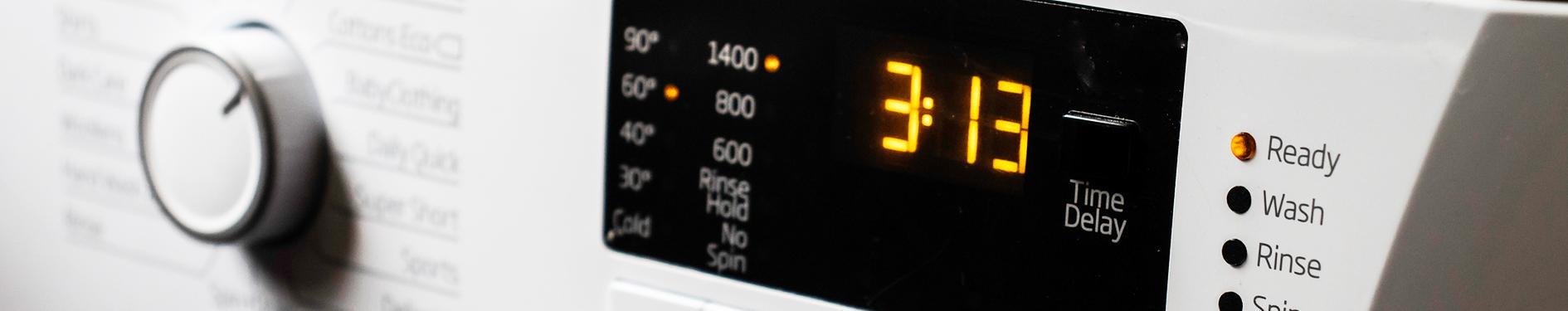 pralka z ustawionym czasem 